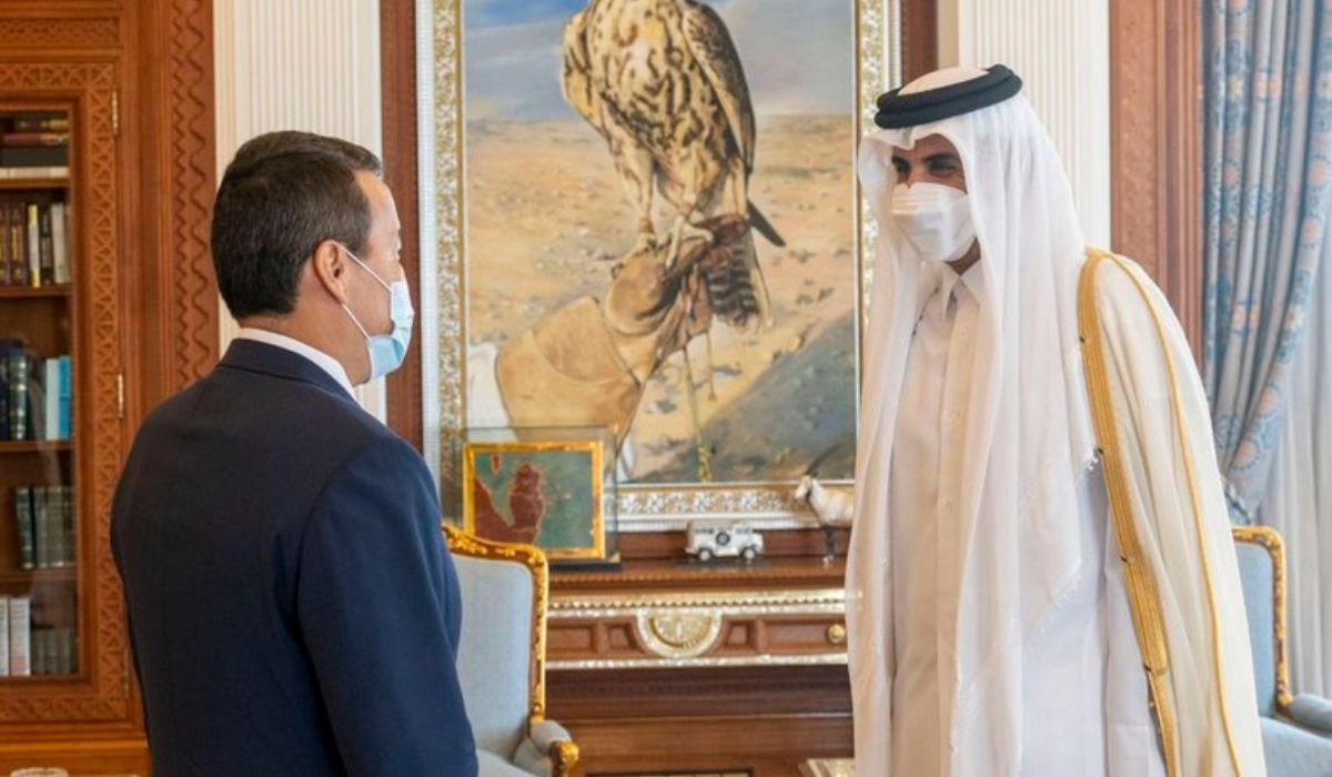 HH the Amir meets Deputy PM of Kazakhstan